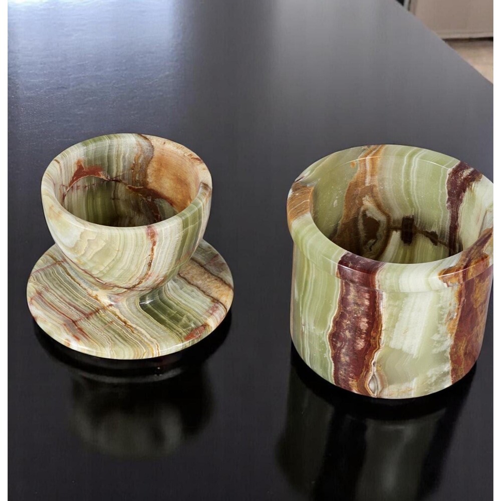 Onyx Green Butter Bell, handmade French Style Marble Butter Crock, Butter keeper